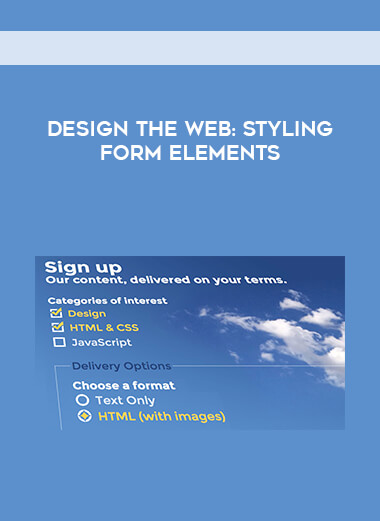Design the Web: Styling Form Elements digital download