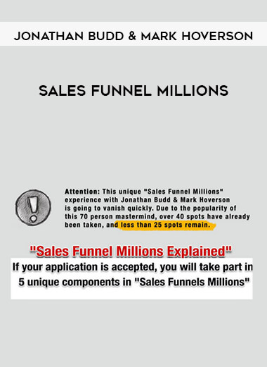 Jonathan Budd & Mark Hoverson - Sales Funnel Millions digital download