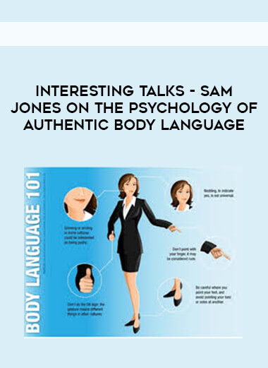 Interesting Talks - Sam Jones on The Psychology of Authentic Body Language digital download