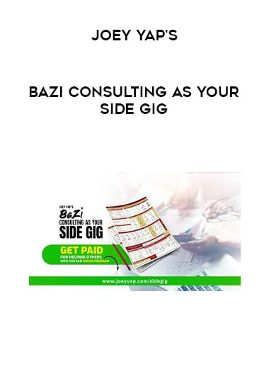 JOEY YAP'S BAZI CONSULTING AS YOUR SIDE GIG digital download