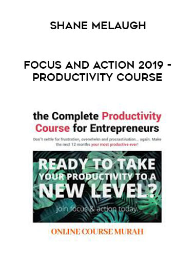 Shane Melaugh - Focus and Action 2019 - Productivity course digital download