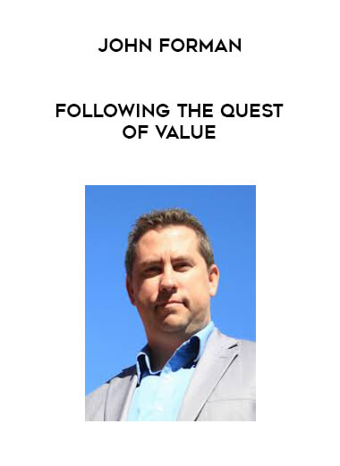 John Forman - Following the Quest of Value digital download