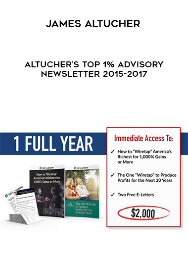James Altucher – Altucher’s Top 1% Advisory Newsletter 2015-2017 digital download