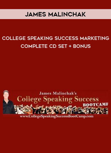 James Malinchak – College Speaking Success Marketing Complete CD Set + Bonus digital download