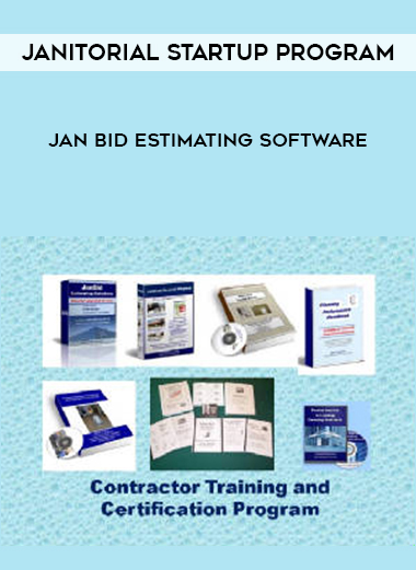 Janitorial Startup Program + JAN BID Estimating Software digital download