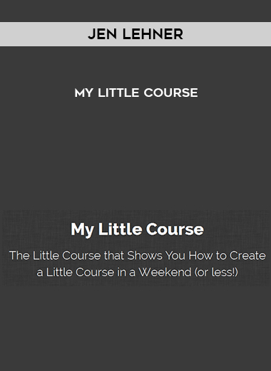 Jen Lehner – My Little Course digital download