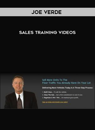 Joe Verde – Sales Training Videos digital download