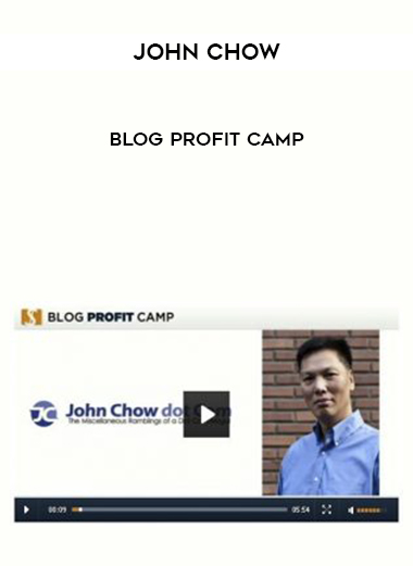 John Chow – Blog Profit Camp digital download