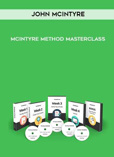 John McIntyre – McIntyre Method Masterclass digital download