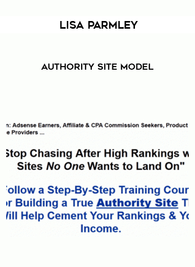 Lisa Parmley – Authority Site Model digital download