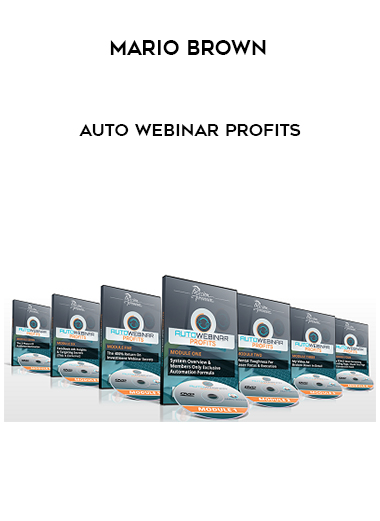 Mario Brown – Auto Webinar Profits digital download