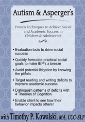 Timothy Kowalski - Autism & Asperger's: Proven Techniques to Achieve Social and Academic Success in Children & Adolescents digital download