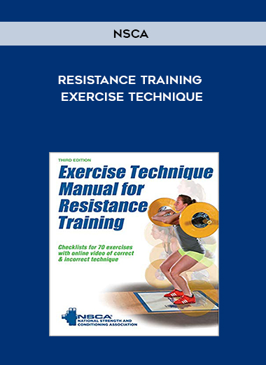 NSCA Resistance Training Exercise Technique digital download