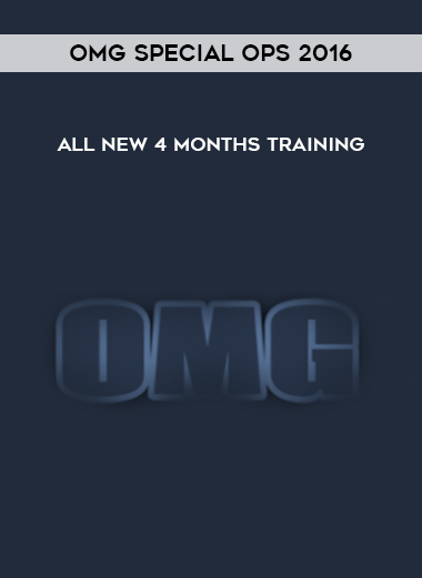 OMG Special Ops 2016 – All NEW 4 Months Training digital download