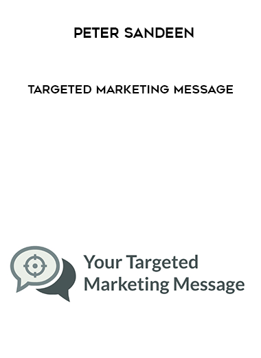Peter Sandeen – Targeted Marketing Message digital download