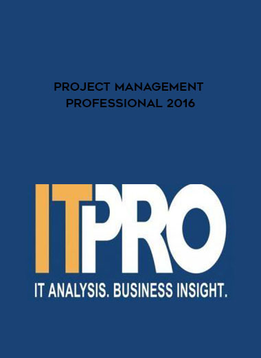 Project Management Professional 2016 digital download