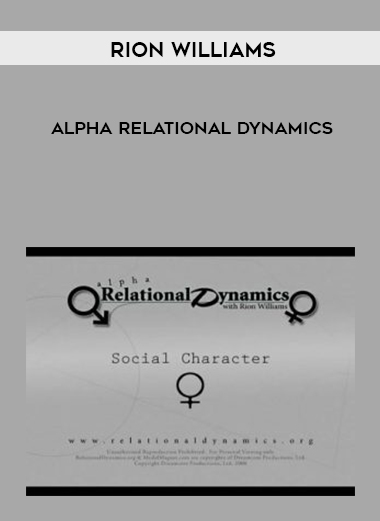 Rion Williams – Alpha Relational Dynamics digital download