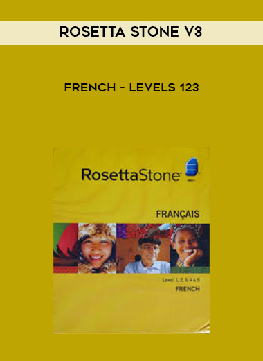 Rosetta Stone v3 - French - Levels 123 digital download
