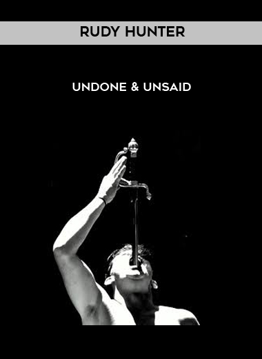 Rudy Hunter - UnDone & UnSaid digital download