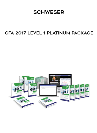 Schweser - CFA 2017 Level 1 Platinum Package digital download