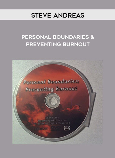 Steve Andreas - Personal Boundaries & Preventing Burnout digital download