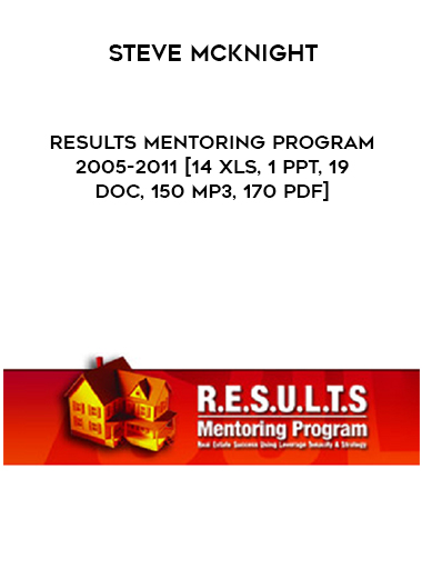Steve McKnight – RESULTS Mentoring Program – 2005-2011 [14 XLS