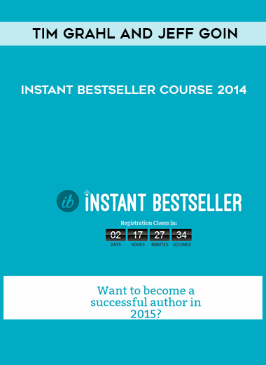 Tim Grahl and Jeff Goin – Instant Bestseller Course 2014 digital download