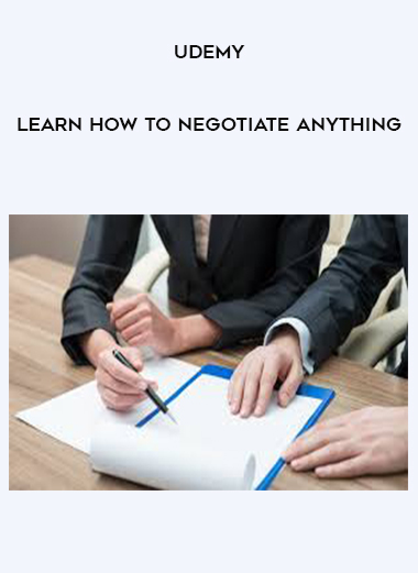 Udemy - Learn How to Negotiate Anything digital download