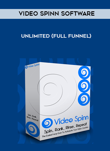 Video Spinn Software Unlimited (Full Funnel) digital download