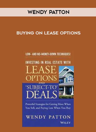Wendy Patton - Buying on Lease Options digital download