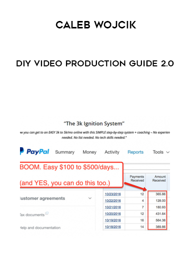 Caleb Wojcik – DIY Video Production Guide 2.0 digital download