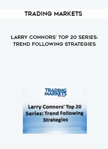 Larry Connors’ Top 20 Series: Trend Following Strategies digital download