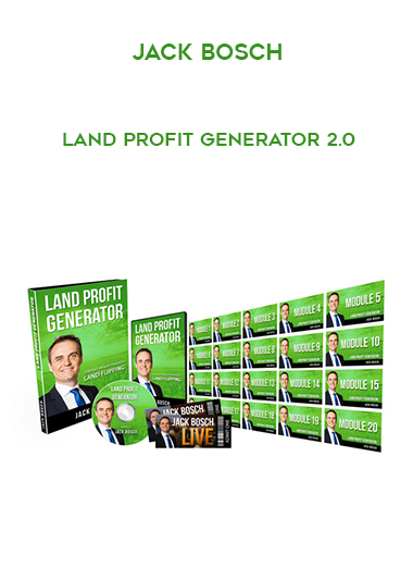 Jack Bosch - Land Profit Generator 2.0 digital download