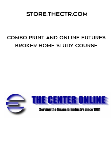 Store.thectr.com - Combo Print and Online Futures Broker Home Study Course digital download